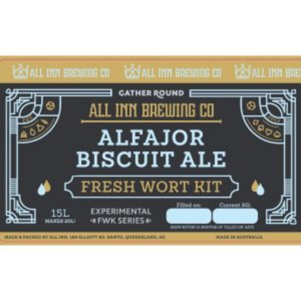 All in Brewing FWK ~ Alfajor Biscuit Ale including free yeast