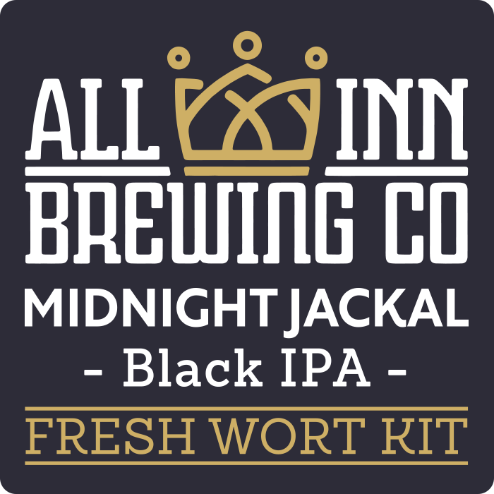 All in Brewing FWK ~ Midnight Jackal Black IPA including free yeast