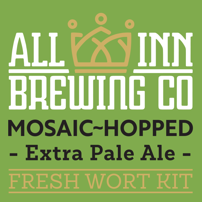 All in Brewing FWK ~ Mosaic Hopped Extra Pale Ale including free yeast