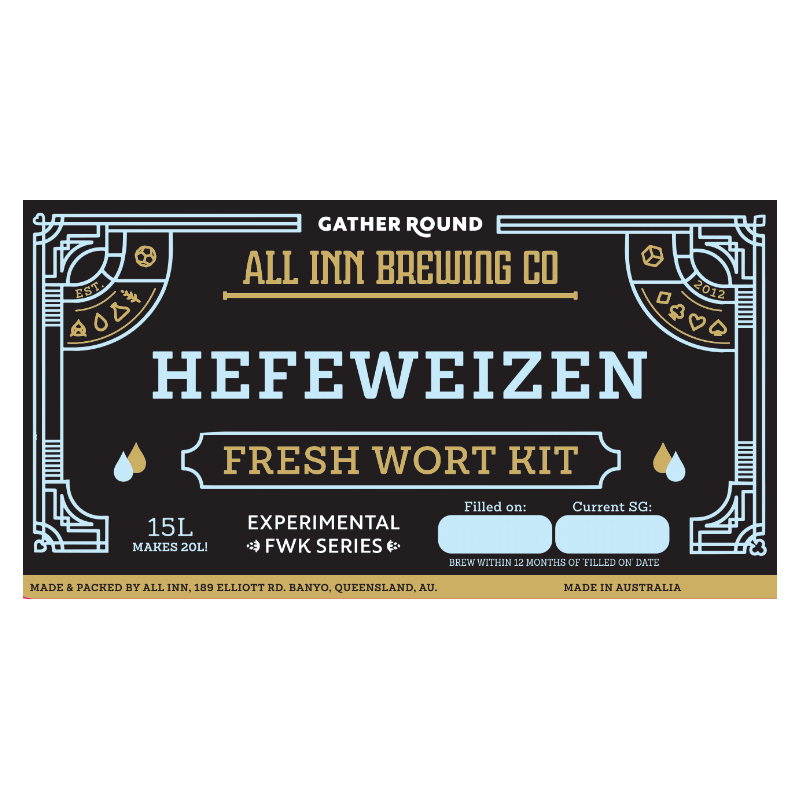 All In Brewing FWK ~ Hefeweizen including free yeast