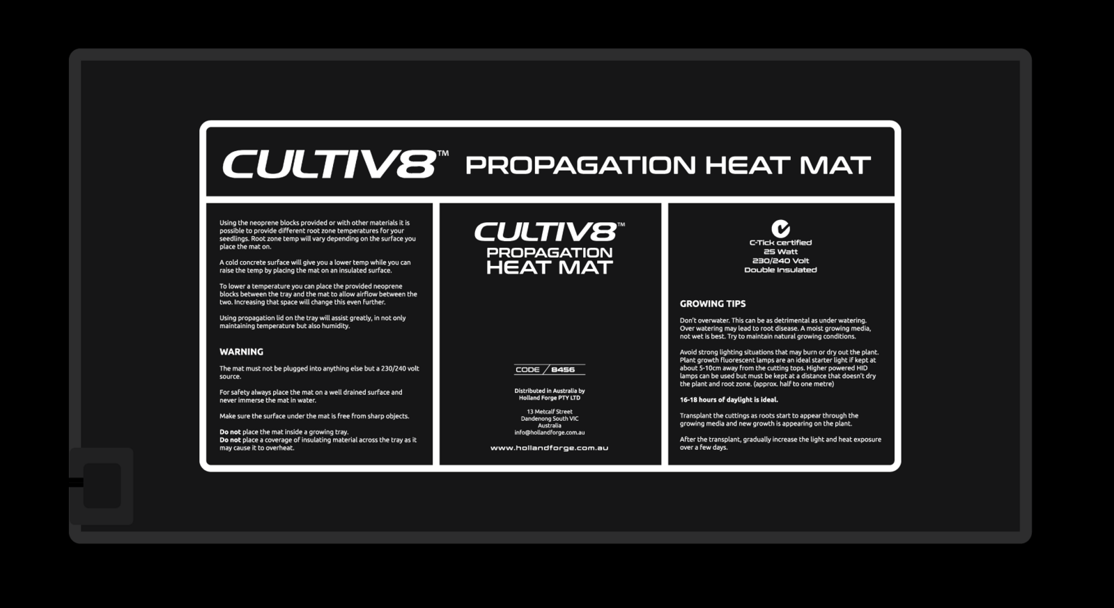Cultiv8 Heat Mat - Medium