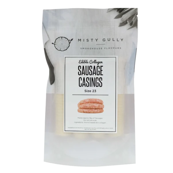 Misty Gully Sausage Casings Collagen Size 23