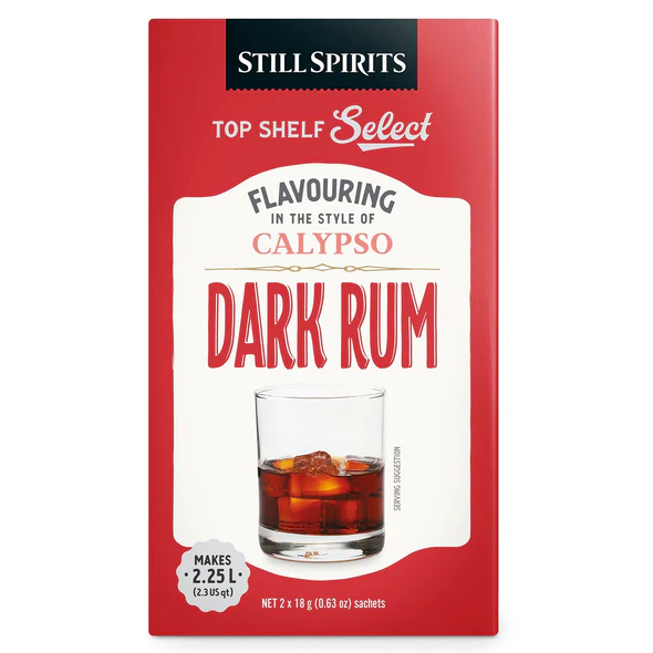 Still Spirits Top Shelf Select Calypso Dark Rum - 2 x 18g