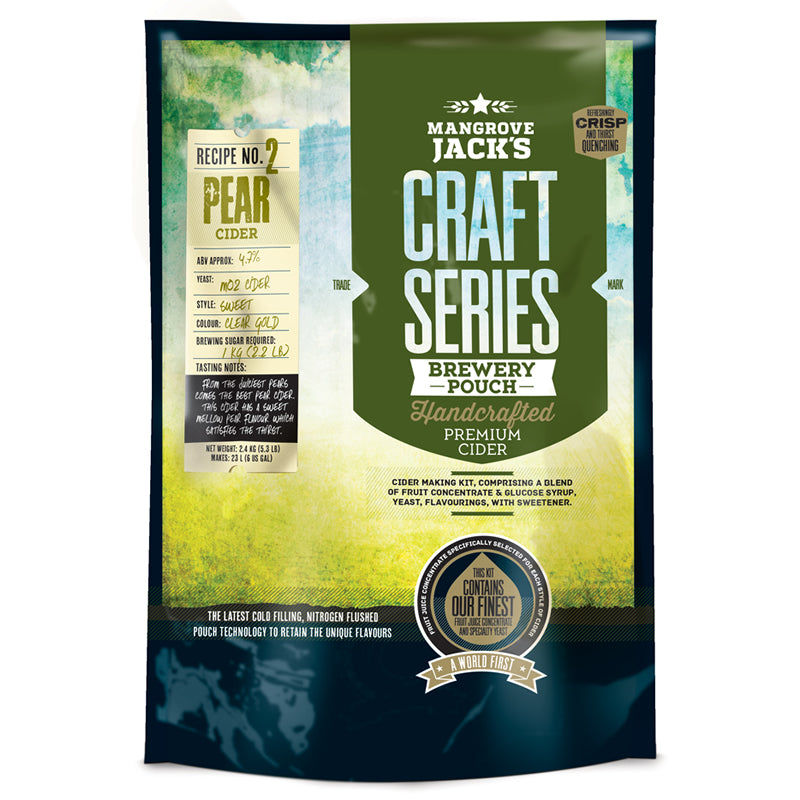 Mangrove Jack's Craft Series Pear Cider Pouch