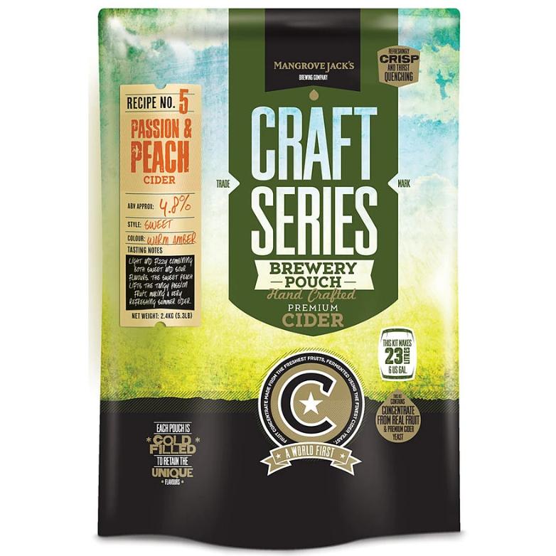 Mangrove Jack's Craft Series Peach & Passionfruit Cider Pouch