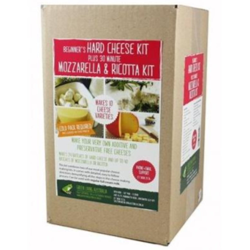 Green Living Hard Cheese + 30 Minute Mozzarella and Ricotta Combo Kit