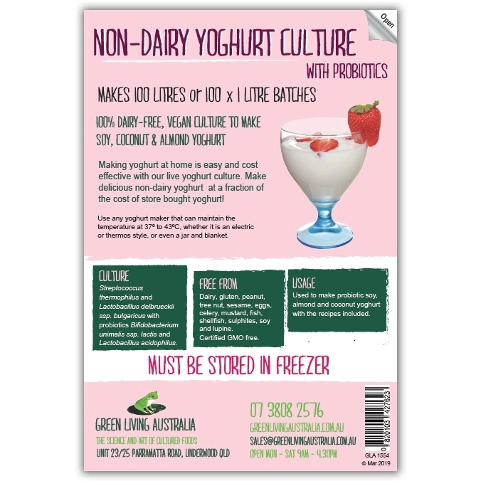 Green Living Non Dairy Yoghurt Culture