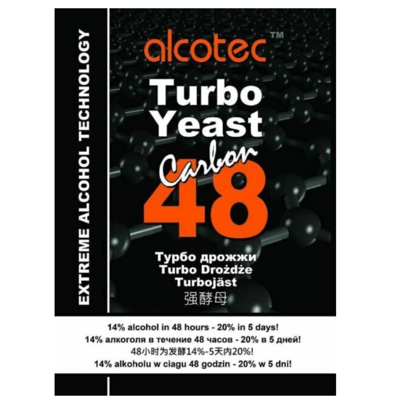 Alcotec Turbo Yeast 48hr Carbon