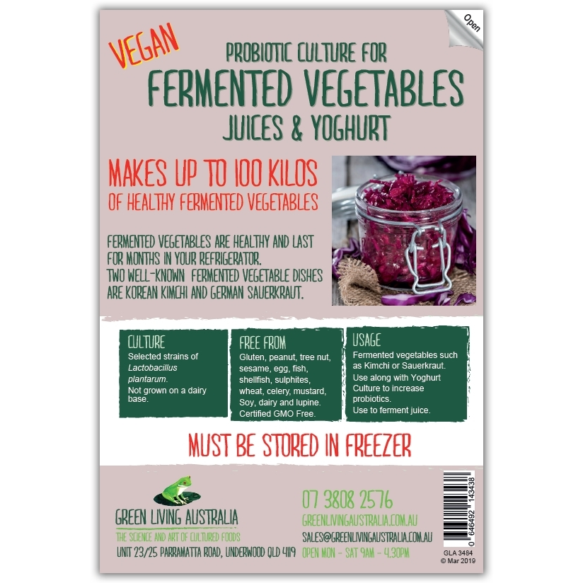 Green Living Vegan Fermented Vegetable Culture