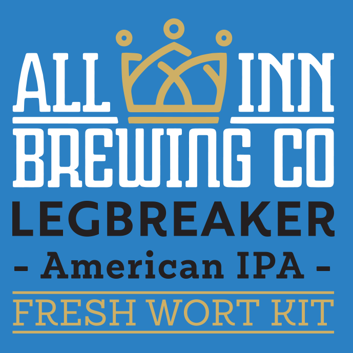 All in Brewing FWK ~ Legbreaker American IPA including free yeast